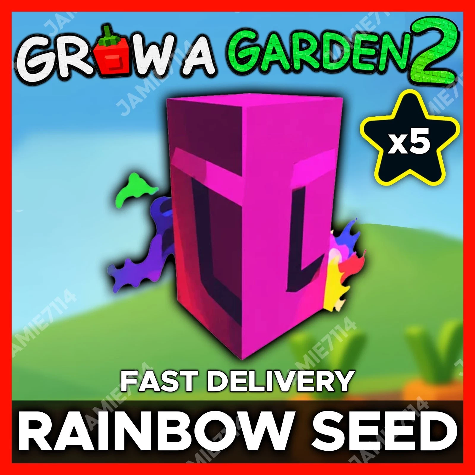 5x Rainbow Seeds
